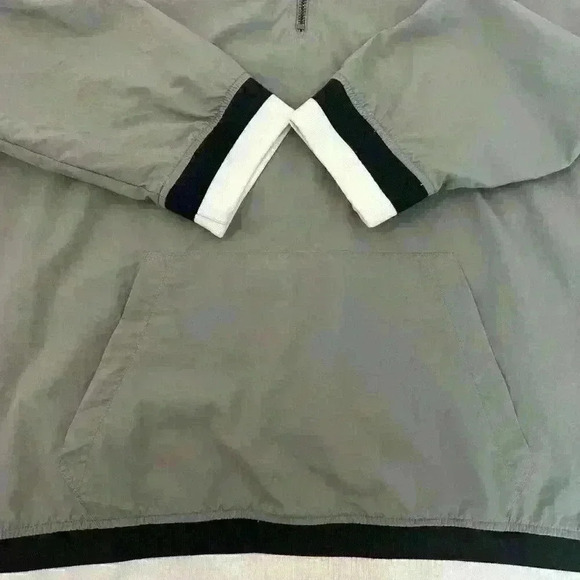 Elwood Men's XL Windbreaker Pullover 1/4 Zip Grey Golf Outdoors Jacket - Picture 9 of 12